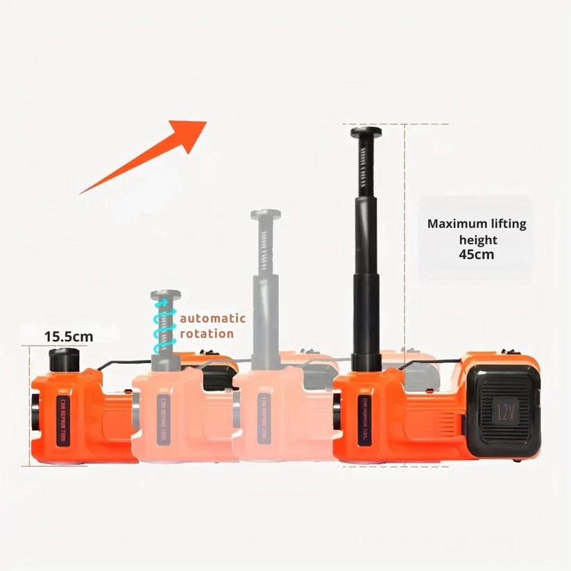 SafeLift PRO |  Electric Hydraulic Jack with Compressor and Impact Wrench