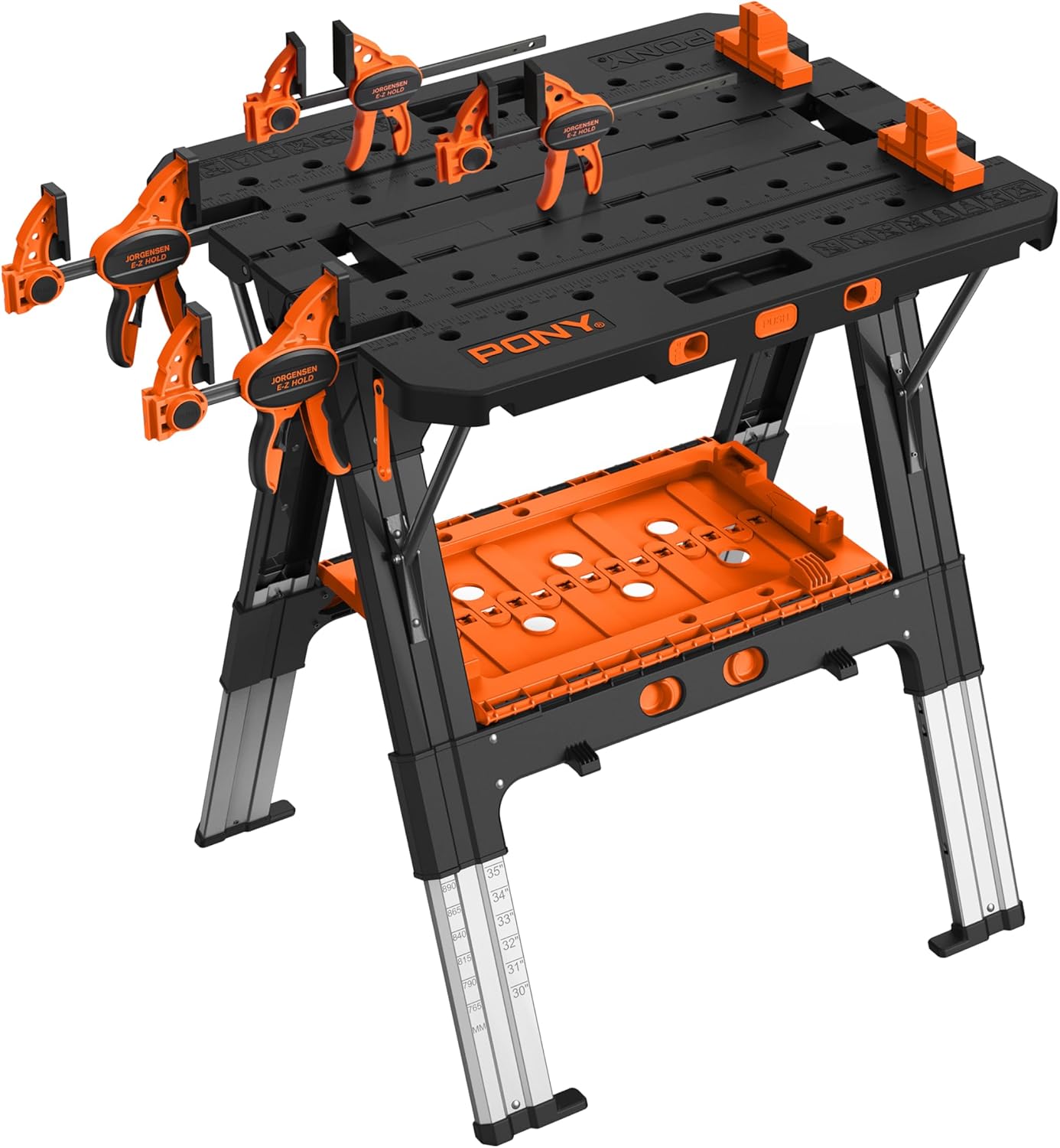 FlexiBench Pro – Portable 2-in-1 Workbench & Sawhorse