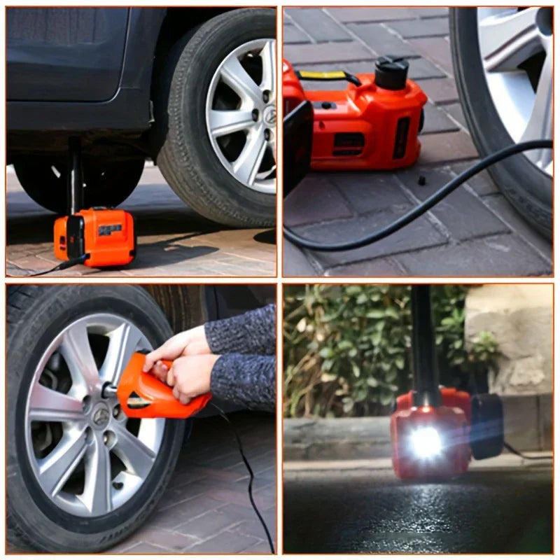 SafeLift PRO |  Electric Hydraulic Jack with Compressor and Impact Wrench